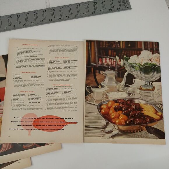1958 Good Housekeeping Skillet CookBook 5pg Pullput Retro PRINT ARTICLE Ephemera - Picture 6 of 8